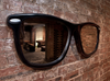 Looking Good sunglasses mirror mounted to a brick wall by THABTO