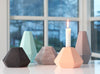 Concrete Geometric Candle Holders by Korridor Design