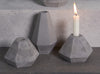 Concrete Candle Holders in grey by Korridor Design