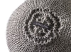 Round Knitted Ball Cushion in grey by Stine Leth for Korridor Design