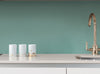 Portobello contemporary design insulated gold mugs on a kitchen worktop by THABTO 