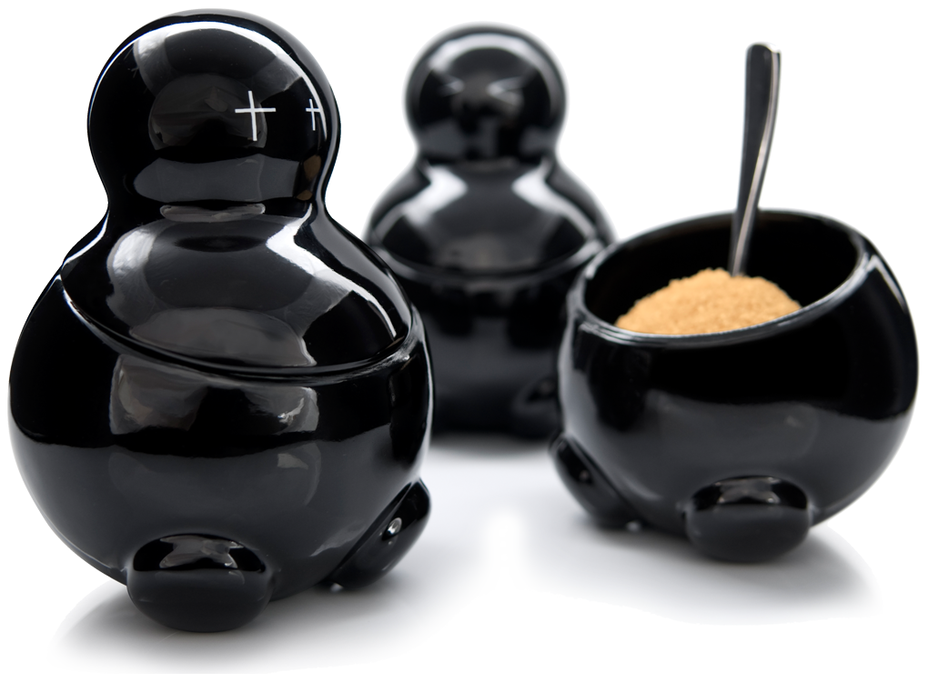 LEX, SETH & CARRIE black tea sugar and coffee storage jars by THABTO