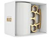White and Gold Knuckle Duster Mug in gift box by THABTO