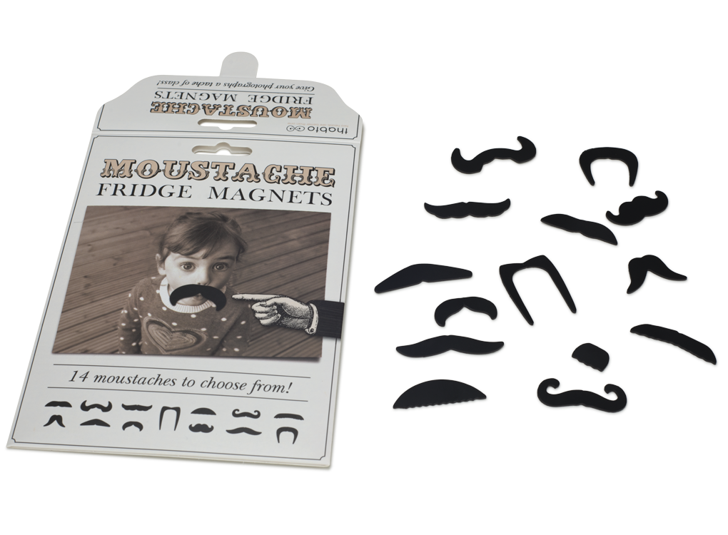 MOUSTACHE FRIDGE MAGNETS , Magnets - THABTO, THABTO Design Store
 - 1
