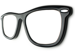 Glasses shaped mirror hotsell