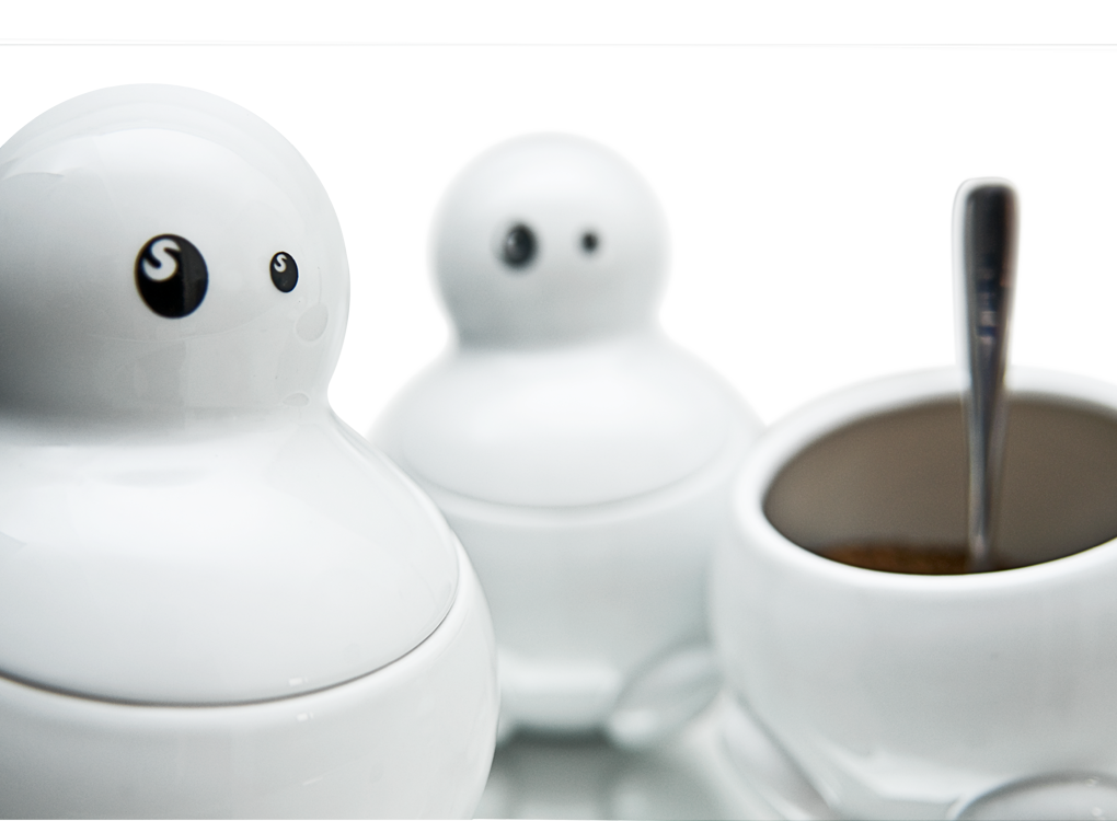 TOM, DICK & HARRY tea sugar and coffee storage jars with spoon by THABTO